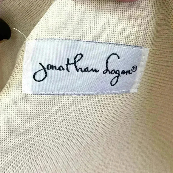 2PC VTG Jonathan Logan Brown Velvet Dress & Blazer MEDIUM Beige Women's - Picture 3 of 16